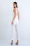 White Straps Scallop Embroidery Lined Woven Jumpsuit Alc-X15181 - 7