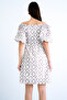 Brown Square Neck Watermelon Sleeve Front Gipeli Lined Inside Linen Mini Dress Alc-X15186 - 6