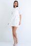 Lilac Baby Collar, Scallop and Embroidered Lined Mini Dress Alc-X15188 - 4