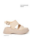 Beige Women's Sandals 18983 - 5