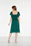 Ruffle Collar Chiffon Dress - 3