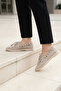 Beige Suede Women's Loafer Shoes 21348 - 4