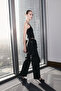 Limited Edition Siyah Etek Kapamalı Wide Leg/Geniş Paça Kumaş Pantolon TWOSS26PL00062 - 2