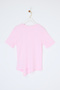 Pembe Tokalı Asimetrik T-Shirt TDRSS26TS00010 - 5