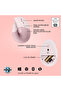 Lift Sessiz Kablosuz Ergonomik Dikey Mouse, Pembe 910-006478 - 7