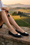 Black Women's Ballerinas 21307