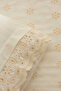 Lacera Embroidered Double Duvet Cover Set Ecru - 8