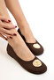 Brown Suede Women's Ballerinas 21307 - 2