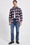 Men's Slim Fit slim fit checkered winter lumberjack shirt - 2