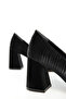 Black Women's Classic Heeled Shoes 21299 - 4