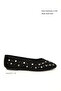 Black Suede Women's Ballerinas 21265 - 3