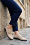 Beige Suede Women's Loafer Shoes 20832 - 2