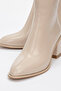 Alba Beige Skin Women's Thick Heeled Boots - 3