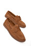 Tan Suede Women's Loafer Shoes 21347 - 6