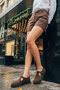 Brown Suede Women's Loafer Shoes 20945 - 3