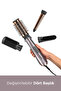 Air Styler 1000W 200 Derece İyon Etkili 4 Başlıklı Hava Üflemeli Saç Şekillendirici Seti Gri AS136E - 5