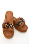Tan Suede Women's Slippers 21286 - 2