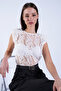 Black High Neck Hidden Zipper Sleeveless Knitted Blouse Alc-X15108 - 4