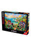 260 XL Piece Jigsaw Puzzle - Village on the Beach 3343