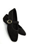 Black Suede Women's Ballerinas 21316 - 2