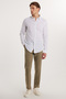 Men's Slim Fit Stretch Side Pocket Ankle Length Canvas Cut Light Khaki Pants - 2