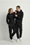 Unisex Oversize Savage Graphic Printed Premium Hooded Sweatshirt Black - 3