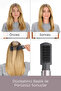 Air Styler 1000W 200 Derece İyon Etkili 4 Başlıklı Hava Üflemeli Saç Şekillendirici Seti Gri AS136E - 9