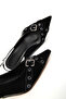 Black Matte Women's Classic Heeled Shoes 21292 - 3