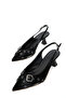 Black Matte Women's Classic Heeled Shoes 21292 - 6