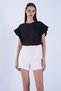 Women's Black High Neck Hidden Zipper Sleeveless Knitted Blouse Alc-X15136