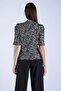 Black High Neck Hidden Zipper Sleeveless Knitted Blouse Alc-X15104 - 5