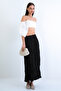 Khaki Soft Crush Textured Midi Skirt Alc-X15225 - 5