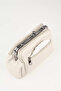 Women's Cream Butterfly 4-Compartment Lined Purse and Zipper Closure Handbag and Shoulder Bag - 4