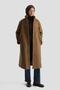 Portable Fur Collar Detailed Coat 23K7213 Tan
