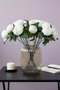 Artificial Flower 12-Pack Peony Bunch 35 cm White