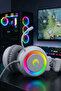 Sn-r10 Alquıst Beyaz Rgb 3,5mm Mikrofonlu Oyuncu Kulaklık - 6
