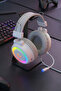 Sn-r10 Alquıst Beyaz Rgb 3,5mm Mikrofonlu Oyuncu Kulaklık - 8
