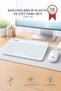 Bluetooth Kablosuz Klavye Mouse Seti TMK08 Beyaz