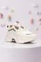 Kids Ds 2110 Beige Purple Children's Sneaker Casual Sports Shoes - 12