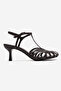 Feli̇p Brown Leather Banded Women's Low Heeled Shoes - 4