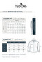 Men's Regular Fit Classic Cut 100% Cotton Linen Texture Blue Shirt - 6