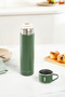 Thermosteel Nature Bardaklı Çelik Sızdırmaz 550 ml Termos Haki - 5