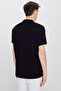 Men's Shrink-Resistant Cotton Fabric Regular Fit Comfortable Cut Dark Black Roll-Free Polo Collar T-Shirt with Pockets - 8