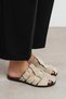 Lenox Beige Genuine Suede Belt Detailed Flat Sole Women's Slippers - 4