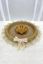 Henna Night Tray, Promise Engagement Wedding Bride Bachelorette Gift Decorative Wicker Jute - 2