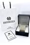 Multifunction Black Men's Wristwatch 3 Atm Water Resistant Leather Cord Special Box.Hme2043C3 - 4
