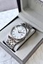 Gift Boxed Men's Wristwatch 3 Atm Waterproof Silver Color Steel Band Hme2035C1 - 4