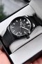 Men's Wristwatch Original Steel Calendar Black Color Gift Box.Elg1124