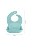 Unisex Baby Basic Silicone Bib Aqua Green - 2