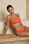 Kırmızı Aksesuarlı Bralette Kaplı Bikini Üstü TBESS21BU0166